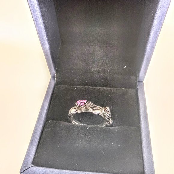 Dweck Diamonds Sterling Fortuna Single Branch Ring size 7 - Picture 2 of 3